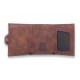 Superb Slim Trifold Wallet RFID Protection Vegan Leather Mini Wallet Thin Card Case With Coin Compartment