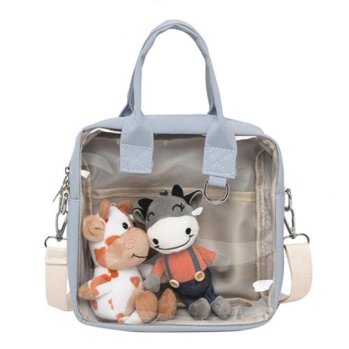 2021 Stylish hot selling ita shoulder tote bag custom transparent PVC clear ita bag