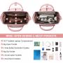 LOVEVOOK 15.6 17 in PU Leather Laptop Backpacks Woman Business Work Travel Back Packs Large Fashion Computer School Student Bags
