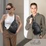 LOVEVOOK Wholesale Fashion Sling Shoulder Bags with Detachable Strap PU Leather Crossbody Chest Backpack Bag for Woman Ladies