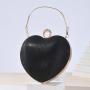 New arrival glitter fabric shiny modern wedding clutches purse heart bag handbag evening bag for wholesale