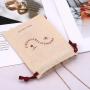 Reusable Cotton Tea Snack Packaging Drawstring Bag Custom Logo Printed Sachet Gift Muslin Pouch