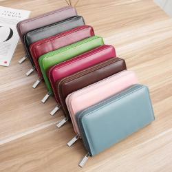 Long Wallets Casual RFID Zipper Cell Phone Purse Clutch Bag for Ladies Colorful PU Leather 2020 Fashion Brand Women Unisex