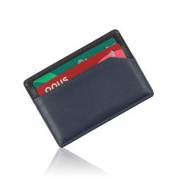 Custom card holder leather slim card holder wallet rfid blocking men card holder