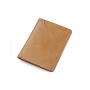 Custom eco leather bifold wallet premium vegetable tanned leather men's wallet