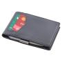 Custom leather money clip wallet leather slim wallet RFID smart wallet with money clips