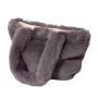 2024 Soft Faux Fur Handbags And Purses Simple Design Women's Tote Bag For Ladies