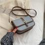 2022 Lady Designer Bags Fashion Flap Combine Colors Messenger for Women Magnetic Button Strap Sling Purse