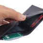 Italian cowhide leather nice leather front pocket wallets slim card holder wallets with pull tab