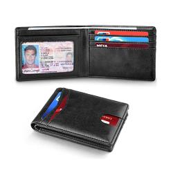 Nice leather front pocket card holder slim RFID men's wallets