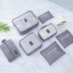 6 PCS Travel Storage Bag Set for Clothes Tidy Organizer Wardrobe Suitcase Pouch Travel Organizer Bag Case Shoes Packing Cube Bag