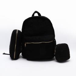 Plush Furry Teddy Backpack Pink Black Brown Sherpa Kids Teenager College Students School Bags Boys Girls Winter Cute Teddy Bags