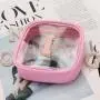 RTS S M L XL Outdoor Chenille Patch PVC Travel Transparent Cosmetic Bag Colorful Makeup Clear Custom Logo Clear Cosmetic Bag