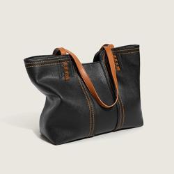 KBW718 Ladies Large Capacity Soft Leather Tote Bag New Fashion High Quality Business Bag Simple Shoulder Women Bag