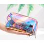 HR031 Women's Light Makeup Sets Bag PVC Portable Cosmetic Laser Illusion Storage Bag Waterproof Cosmetics Travel Wash Handbag