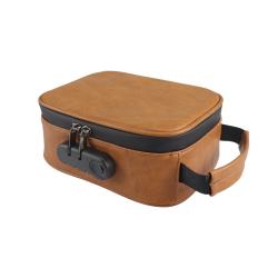 Exquisite Leather Case for Storage Smoking Accessories Smell Proof Box Odorless Traveling Bag
