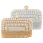 Wholesale ladies clutch bags ladies party purse rhinestone tassel pearl bag handbag evening bags for woman