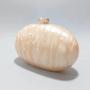Bulk Wholesale Oval Acrylic Fashion Crossbody Shoulder Bag Pink Evening Clutch Bag Acrylic Purse Handbags Woman