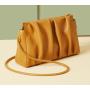Customs Handbag Luxury Lady Designer Bag Soft Leather CrossBody Bag Pleated Pattern Women Shoulder Bag
