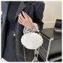 Summer creative personality pearl chain acrylic shell bag crossbody bag women chains shoulder bags sac main femm sac pochette femme