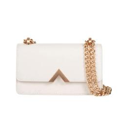Luxury Women Shoulder Bag OEM ODM Handbags Manufacture Pu Vegan Leather With Metal Chain 2023 Cross Body