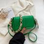 Pure Color Chains Fashion Women Bags Pu Cover Crossbody Bag Women Diamond Lattice Shoulder Bag