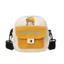 Cute Canvas Messenger Bag Autumn Cartoon Super Cute Girl Small Square Bag Street Casual Shoulder Bag