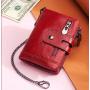 ZWY278 Wholesale Men Vintage Genuine Leather Short Wallet Stylish Waterproof Lightweight Multi-card Clip Card Case Coin Purse