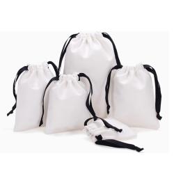 In-Stock Canvas Drawstring Small Bag Cotton Wholesale Gift Jewelry Bag Custom Logo Daily Necessities Storage