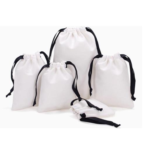 In-Stock Canvas Drawstring Small Bag Cotton Wholesale Gift Jewelry Bag Custom Logo Daily Necessities Storage
