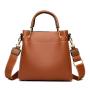 2024 Custom Minimalist Vegan Leather Bucket Bag Handbag For Women Ladies