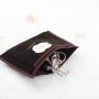 Custom Logo Printed Brown Velvet Envelope Jewelry Pouch Hot Stamping Envelope Velvet Gift Packaging Bag