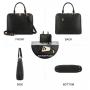 LOVEVOOK Stylish 2pcs Ladies PU Tote Bags Dome Large Fashion Crossbody shoulder Bags Handbag women Purse Laptop Briefcase