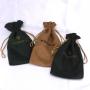 Custom Logo Printing Luxury Drawstring Suede Bag For Packaging Underwear Makeup Storage Gift Dust Suede Pouch