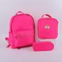 Factory 7 Colors Pencil Holder Pen Box Zipper Pouch Kids School Stationery Bag Nylon Pencil Case Boys Girls Cute Pencil Pouch