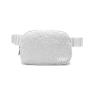 Vietnam Factory Customized Winter Fleece Waist Pouch Workout Running Travelling Hiking Cute Waist Bags Sherpa Belt Bag