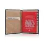 Wholesale leather passport travel wallet slim passport cover rfid blocking leather passport holder