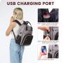 LOVEVOOK Fashion Travel Work Anti-theft Bag with Lock Backpacks Purse College School Student Bookbag Laptop Backpack for Women