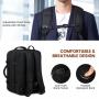 Waterproof 15.6 17 18 inch Men Women Laptop Backpacks Bags with 3 Packing Cubes Large Capacity 40L 50L Travel Backpacks Carry on
