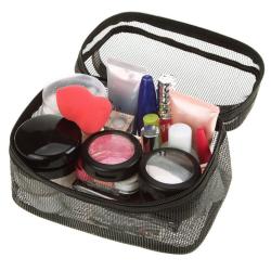 Gelory Factory Direct Supply Custom Women Men Makeup Bag Portable Mesh Cosmetic Organizer Case Travel Toiletry Bag