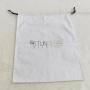 Custom Logo Printing White Large Dust Cotton Twill Bag For Handbag Drawstring  Cotton Dust Packaging Shopping Bag