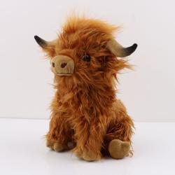 Manufacturer Soft Stuffed Toy Realistic Cow Furry Custom Animal Plush Toy for Wholesale