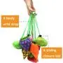 Gelory Fruits Reusable Grocery Shopping Tote Bags Folding Pouch Storage Bags Convenient Grocery Bags for Shopping Travel
