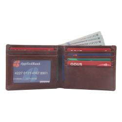 Minimalist Wallet Organizer Vegetable Tanned Leather Wallet Bifold Men Wallet Premium
