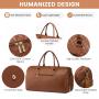 LOVEVOOK Fashion New Design Custom Quilted Pu Leather Weekend Travel Duffel Bag Leather Waterproof Spend The Night Duffle Bag