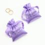 Wholesale Mini Satin Hairpin Jewelry Bag Jewelry Packaging Pouch Luxury Dust Silk Satin Drawstring Bag