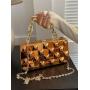 New design ladies shoulder bag mobile phone acrylic evening bags with chain decoration wedding woman bags