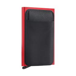 RFID Blocking Minimalist Business Credit Card Wallet with Elastic Pocket Slim Pop up Card Holder Wallet for Men