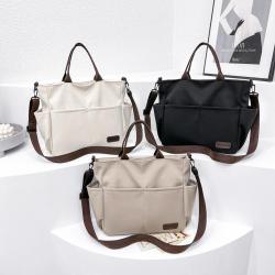 2024 new renaissance shoulder bag women's multipurpose portable canvas men's couple large capacity crossbar bag