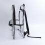 Keymay New Design RTS Fast Shipping Pvc Waterproof Clear Book Bags School Bags Transparente Clear Backpack Stadium Approved